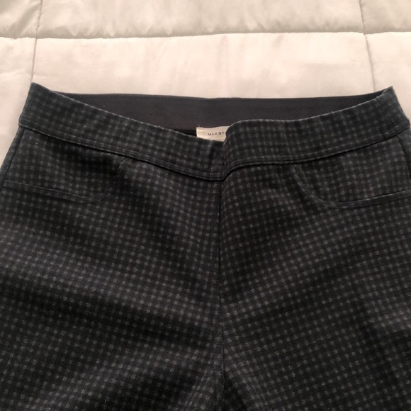 Max Studio houndstooth design skinny pants w back packets & elastic waistband - Picture 7 of 10